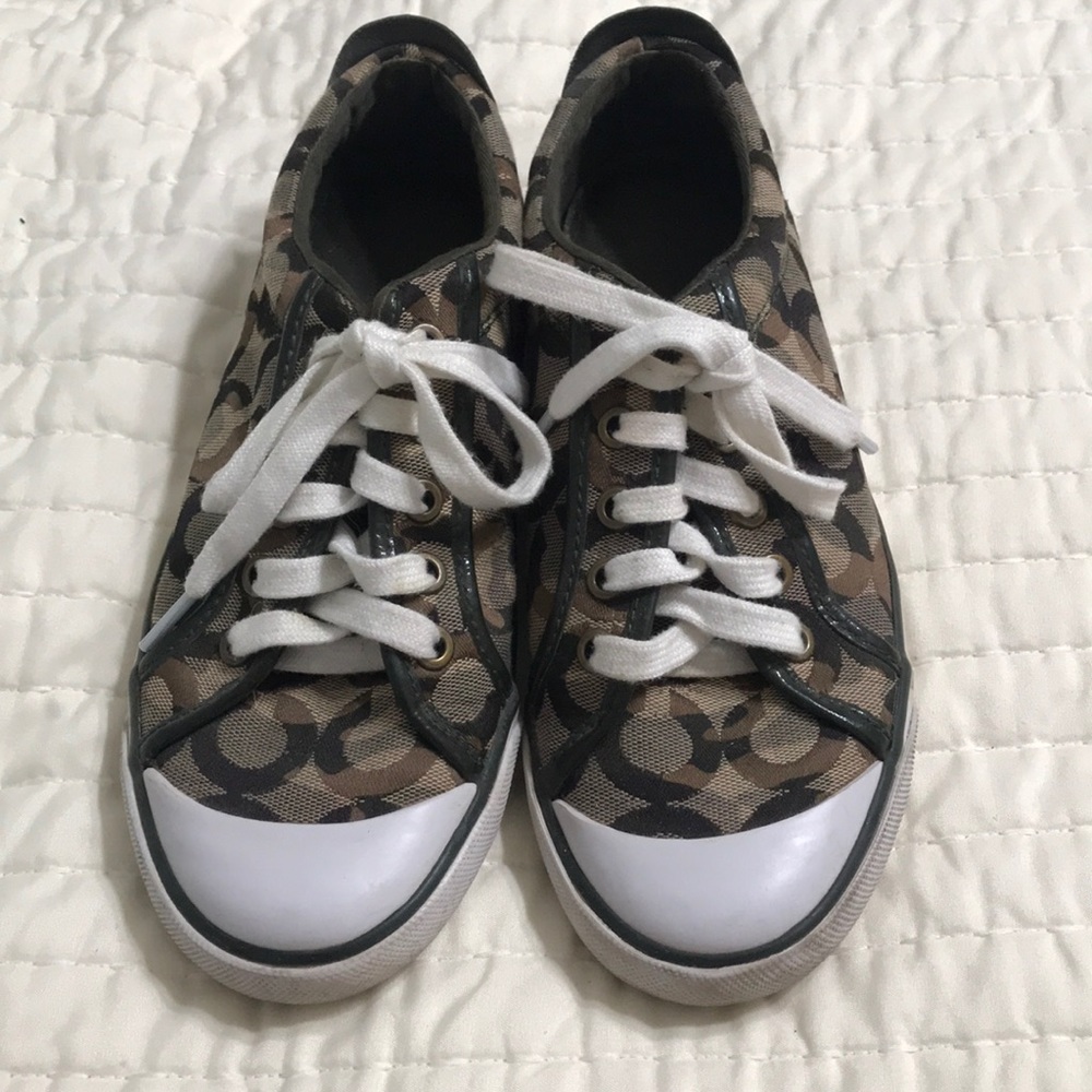 Coach camo sneakers
